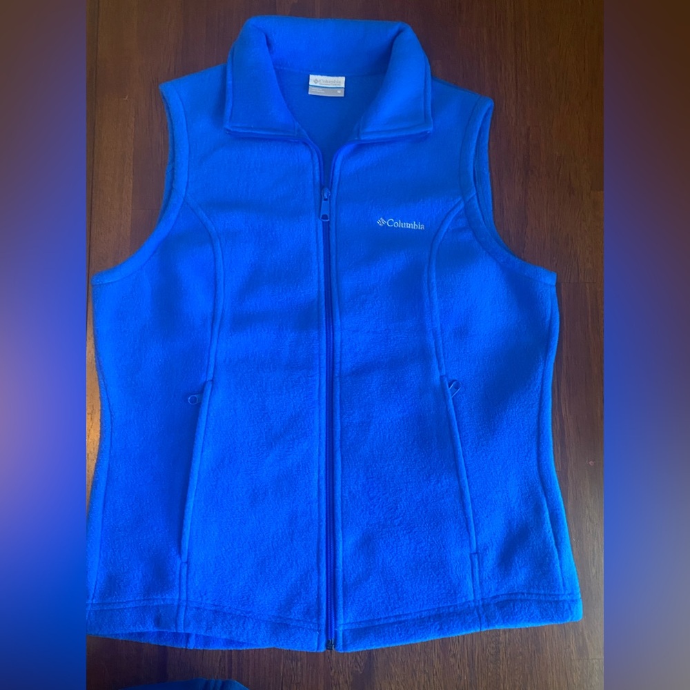 Columbia Electric Blue Fleece Vest